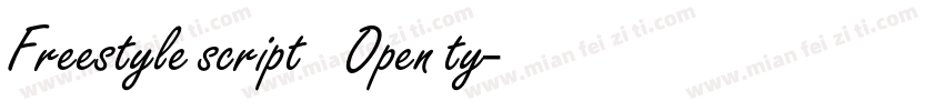 Freestyle script  常规Open ty字体转换